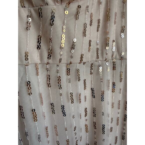 Ever-Pretty Blush Sequin Tulle Formal Dress | Size 16 | NWT Balletcore Coquette - Picture 7 of 10